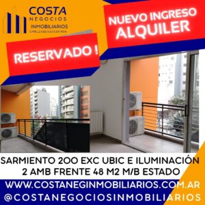 SARMIENTO 265 L. DE ZAMORA 2 AMB FRENTE MUY LUMINOSO !